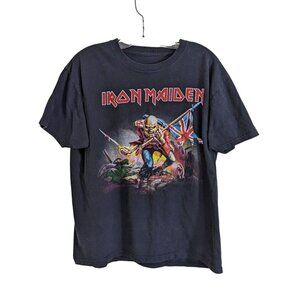 Iron Maiden The Trooper Eddie Mens Large T Shirt Heavy Metal Band Tee Black